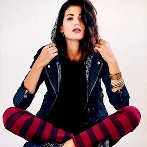 Doma x Free People leather jacket gently worn M